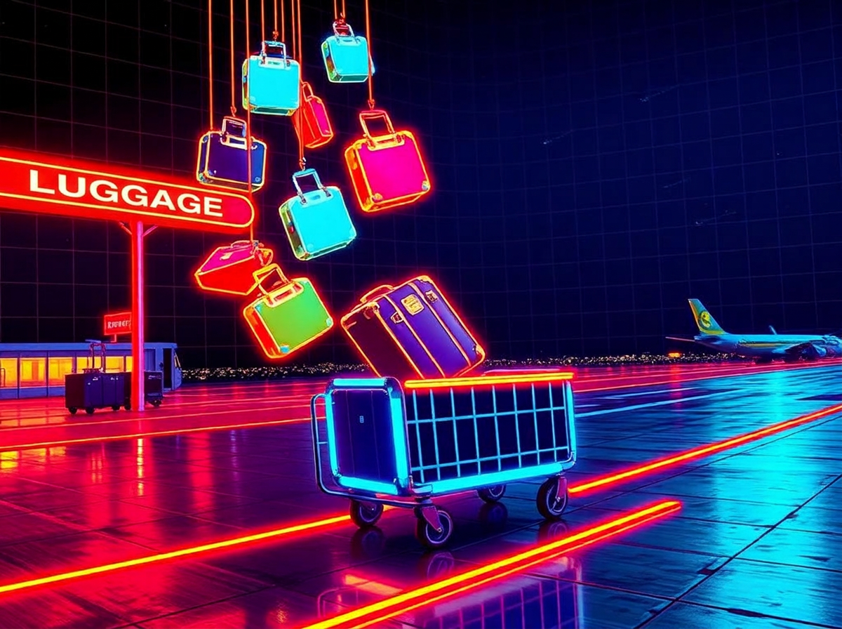 Baggage Drop game — catch the falling suitcases